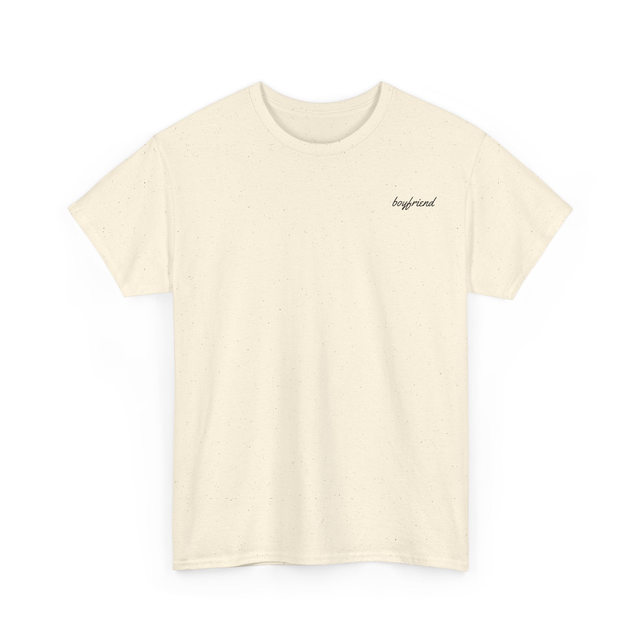 Girlfriend Boyfriend Circle Tee — Minimal Couple Graphic T-Shirt