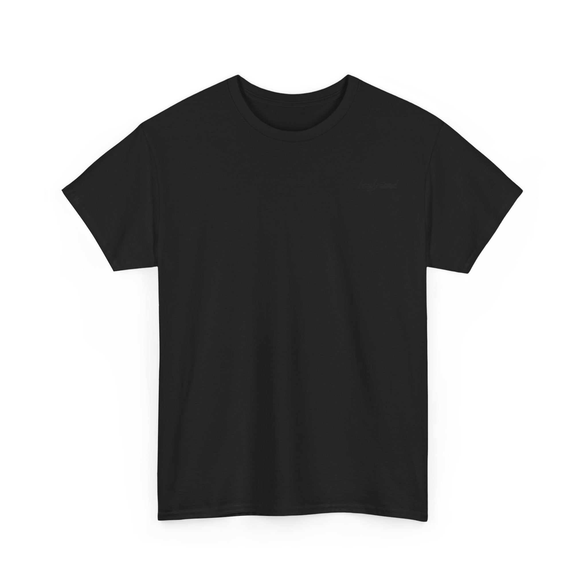 Girlfriend Boyfriend Circle Tee — Minimal Couple Graphic T-Shirt