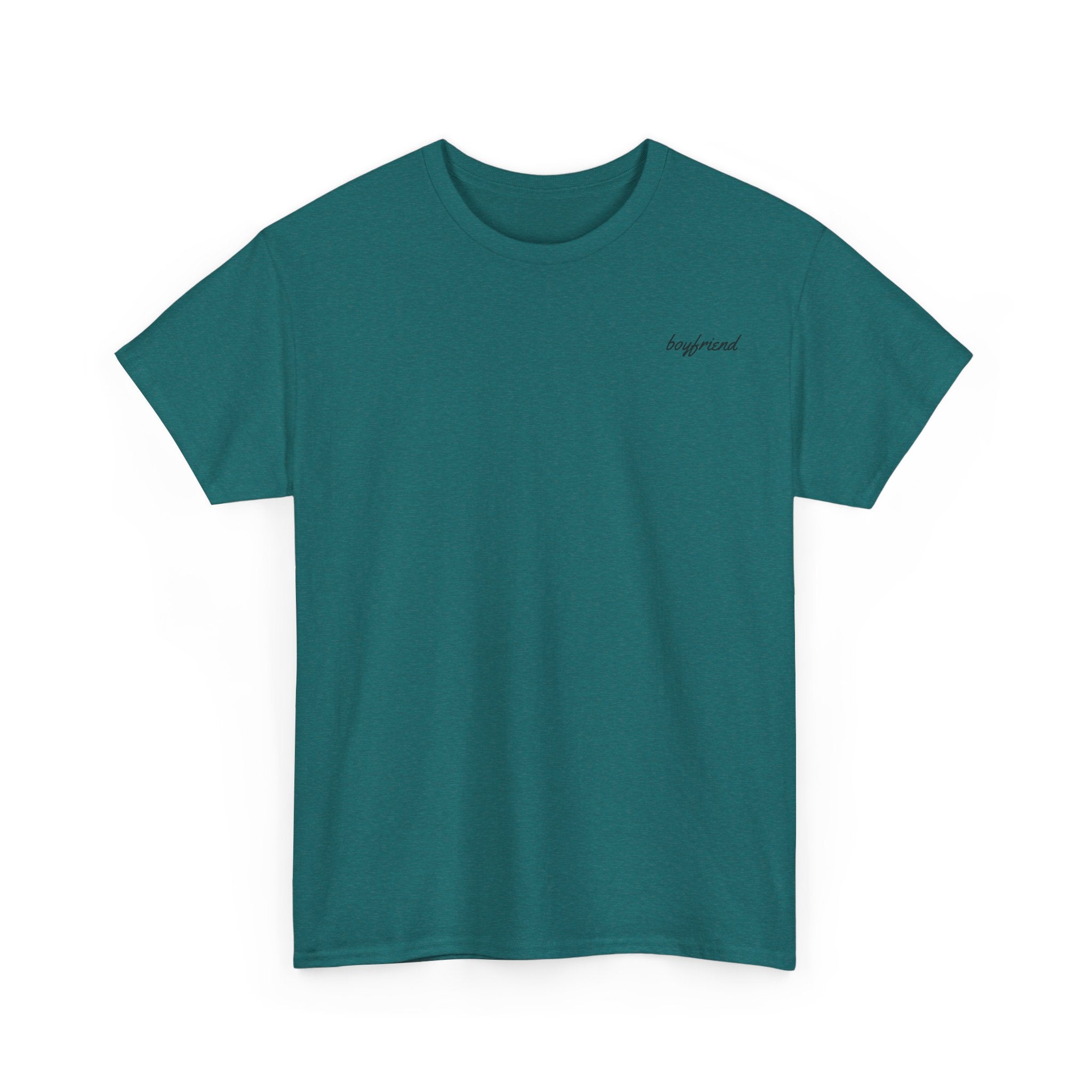 Girlfriend Boyfriend Circle Tee — Minimal Couple Graphic T-Shirt